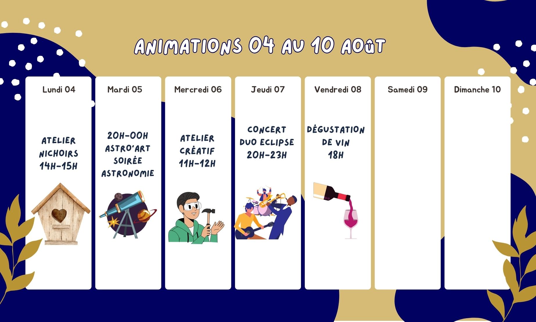 Animations été 2025