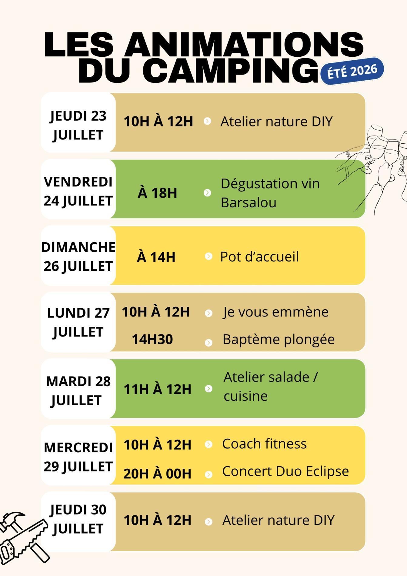 Animation été 2026